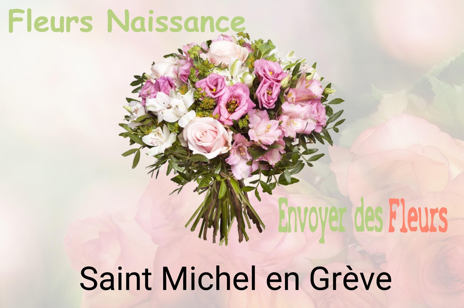 Bouquet de fleurs de naissance livré à Saint-Michel-en-Grève